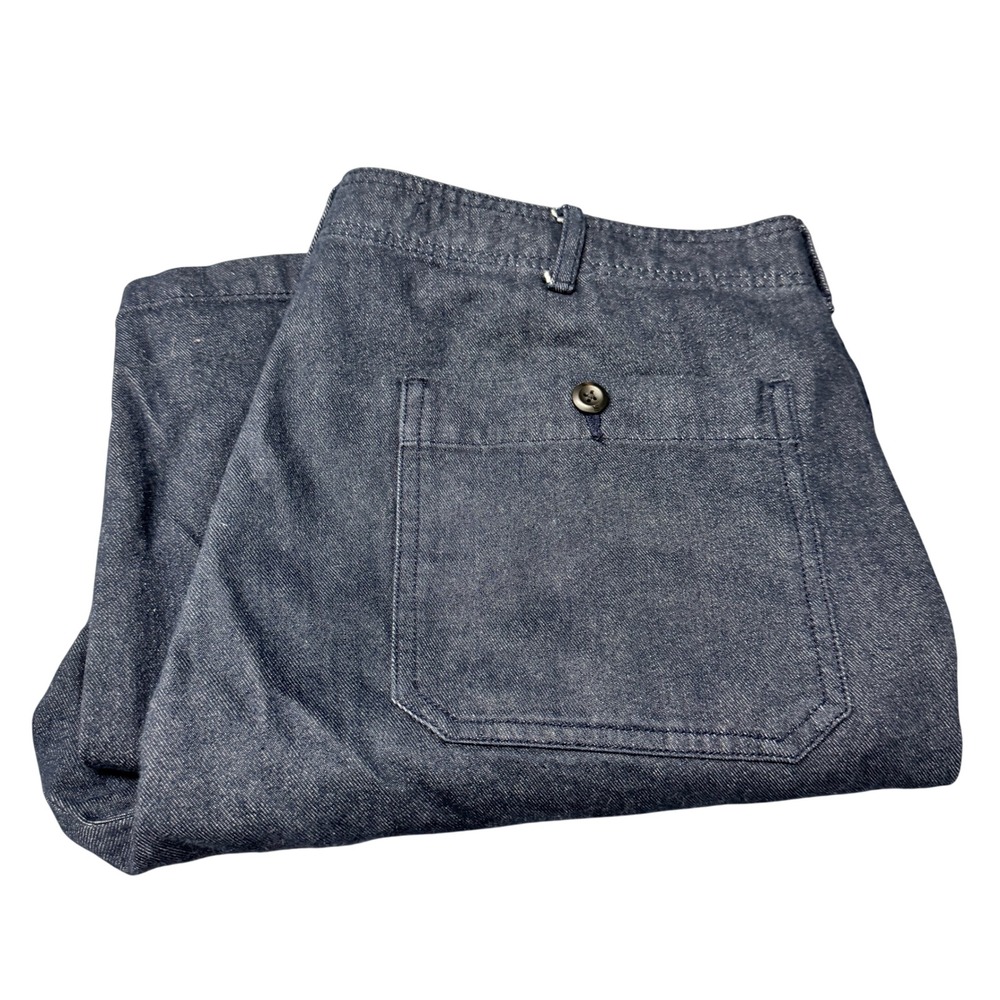 Banana Republic Pants Tapered Cargo Mens 38x32 (39x28 ACTUAL) Navy Blue HEMMED